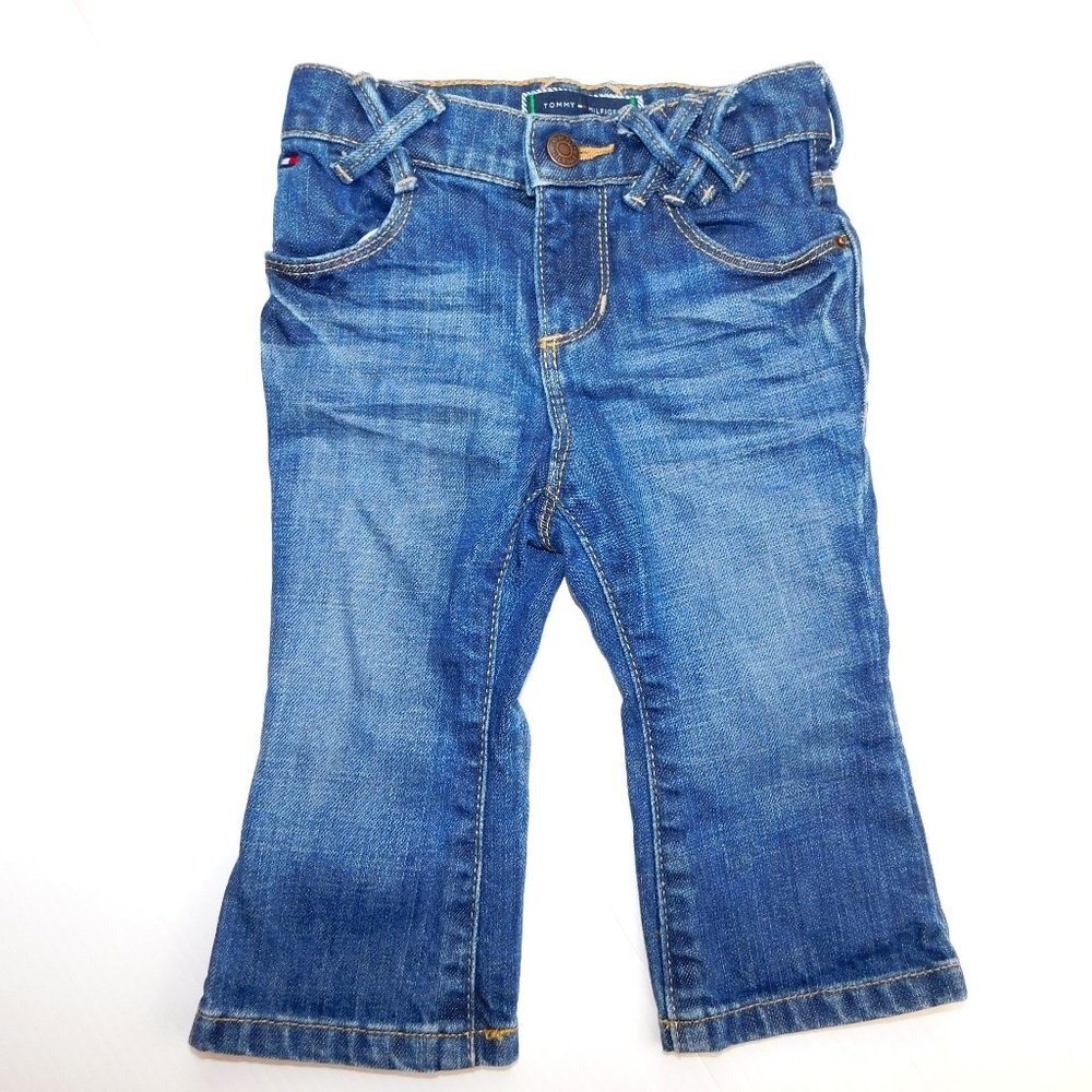 Tommy Hilfiger Baby Girls 12 months Bootcut Blue Jean